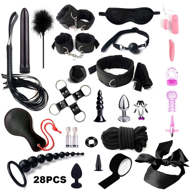 Sex Games Whip Gag Nipple Clamps Sex Toys For Couples Exotic Accessories Sexy Leather BDSM Kits Plush Sex Bondage Set Handcuffs