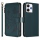 thumbnail image 2 of Funda Cartera Mariposa para [Xiaomi Redmi 12 4G/5G] con Soporte y Cremallera Verde oscuro, 2 of 6