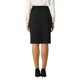 thumbnail image 3 of INSPIRE CHIC Falda lápiz elástica de cintura alta con fruncidos para mujer, falda midi ajustada para el trabajo, talla S, color negro, 3 of 5