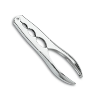 Tres Claveles - Rompenueces Acero Inoxidable Cromado 16 Cm Con Mango Grip