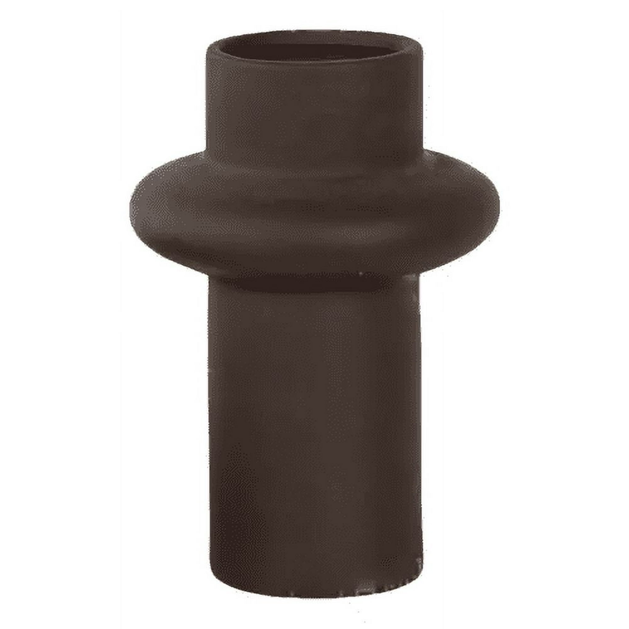 Genérico - Florero Vintage Ceramica Torre Gris 17x17x25cm