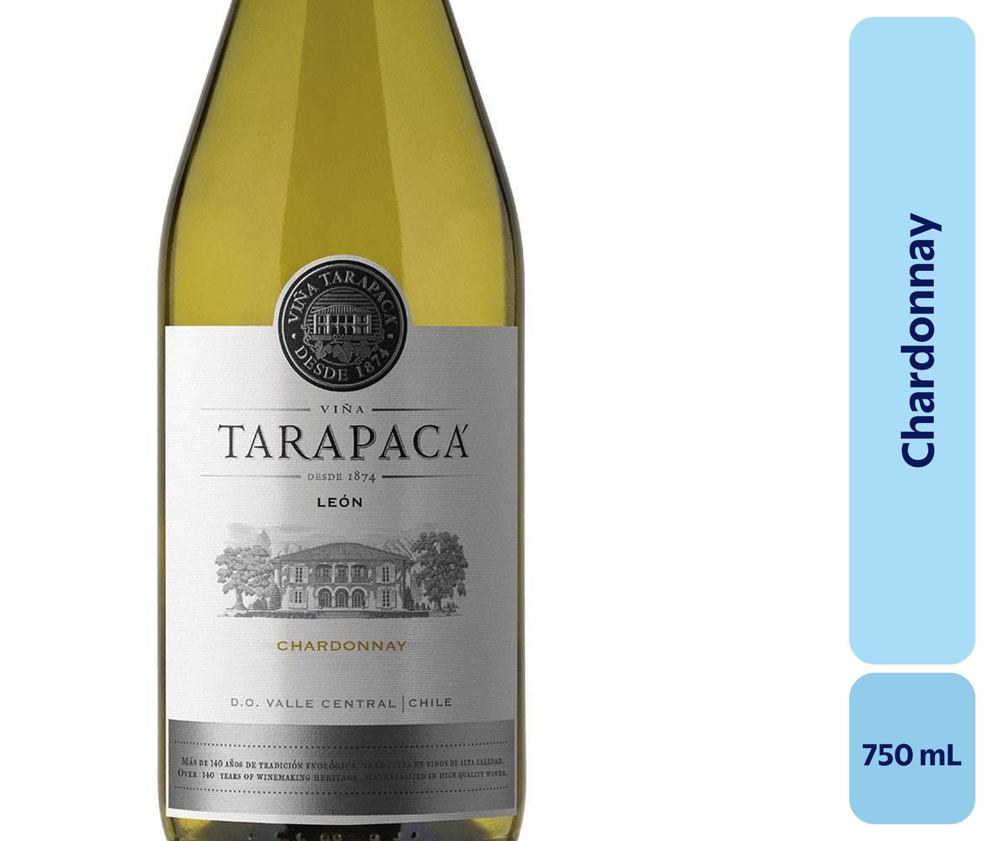 Vino Chardonnay Botella 750 mL Leon De Tarapaca