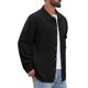 thumbnail image 4 of Chaqueta de Camisa de Punto Jacquard con Bolsillo en el Pecho de Botones para Hombre INSPIRE CHIC Vintage Casual M Negro, 4 of 6