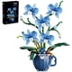 thumbnail image 1 of Set De Bloques De Construcción Flores De Orquídea Azul 567 Piezas, 1 of 7