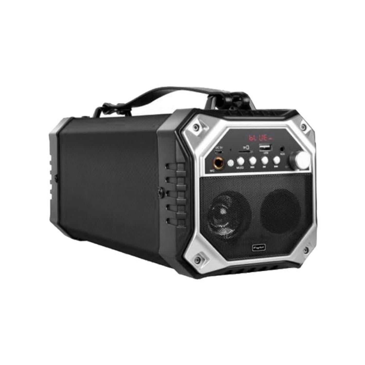 Bazooka Bluetooth 15w 4" Fujitel Conexión /usb/fm/mic Cable Negro