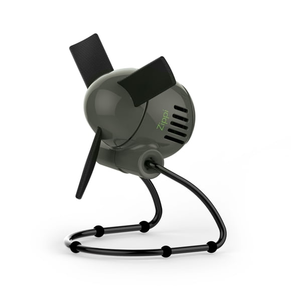 Ventilador Vornado Zippi, pequeño, personal, plegable, 2 velocidades, gris