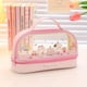 thumbnail image 1 of Waterproof Double-Layer Pen Case for Students - Large Capacity, Transparent, and Handheld, 1 of 5