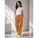 thumbnail image 1 of Pantalon De Buzo Recto 100 Algodon Estampar 240g Ajustable Camel Oscuro Liso Xs, 1 of 3