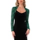 thumbnail image 1 of INSPIRE CHIC Bolero de Encaje para Mujer Chaqueta Abierta con Manga Larga y Diseño Floral Verde Talla L, 1 of 6