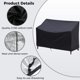 thumbnail image 3 of Xiao Hua Funda para Banco de Exterior, Funda para Mueble de Patio 210D de Alta Resistencia con Ventilación, Funda para Banco de Muebles de Patio para Todo Clima (2 Asientos), 1 Pieza, 3 of 4