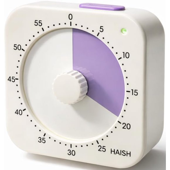 Temporizador HAISH 60 minutos púrpura magnético y silencioso
