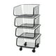 thumbnail image 1 of Organizador multiusos con ruedas de 4 canastos negro, 1 of 5