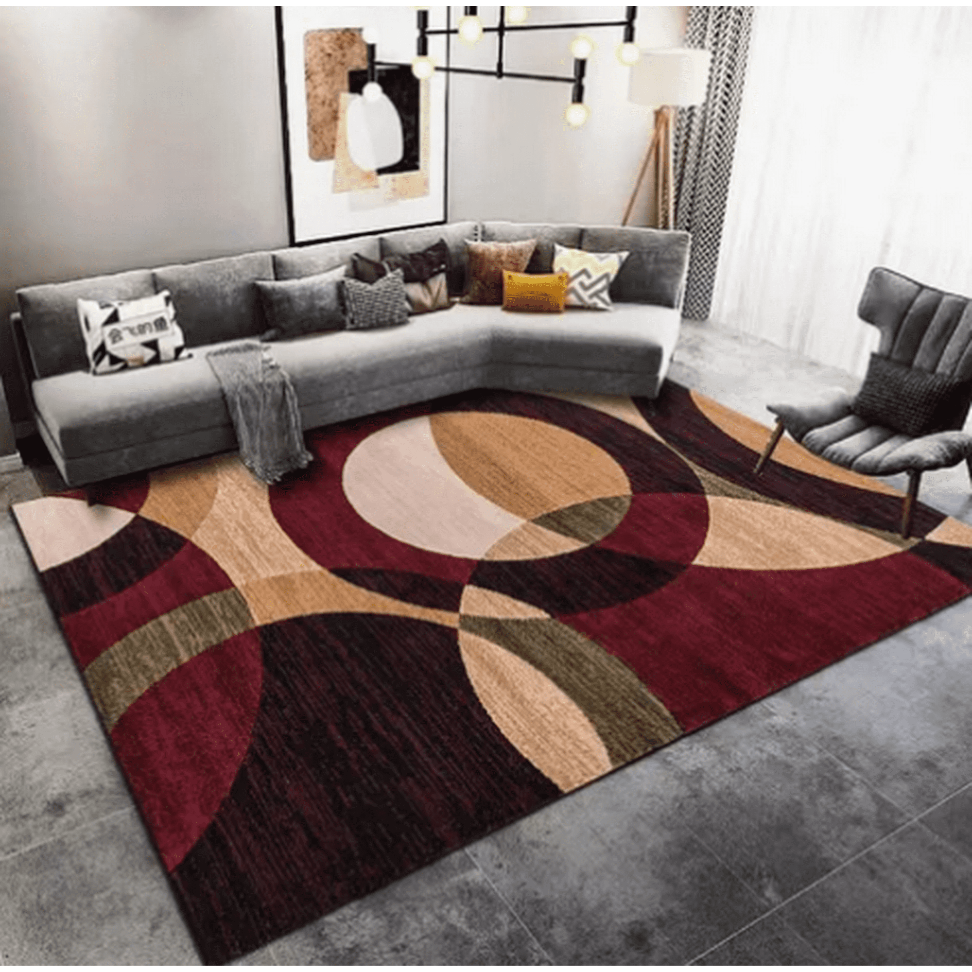 Tecnocasa - Alfombra Lisa Con Diseño En 3d 200x240cm