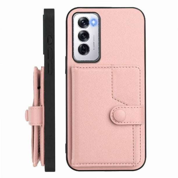 FOXDOCK Funda para OPPO Reno 12 con Bloqueo RFID - Diseño Elegante con Cierre de Botón