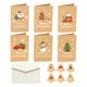 thumbnail image 1 of 6 Tarjetas De Feliz Navidad, Tarjetas De Felicitación De Papel Creativas Para Esposa, Mamá, Familia A, 1 of 4