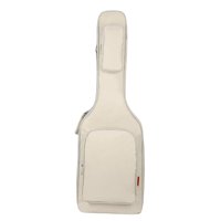 Magideal - Bolsa De Guitarra Eléctrica Portátil A Prueba De Polvo Correa De Hombro Ajustable Acolchada Estuche De Transporte De Guitarra Bolsa , Blanco