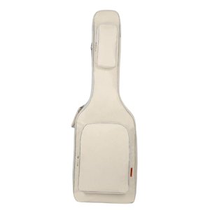 Magideal - Bolsa De Guitarra Eléctrica Portátil A Prueba De Polvo Correa De Hombro Ajustable Acolchada Estuche De Transporte De Guitarra Bolsa , Blanco