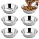 thumbnail image 1 of Comedero para Mascotas Tifanso 6 Piezas de Acero Inoxidable con Platos Poco Profundos, 1 of 7