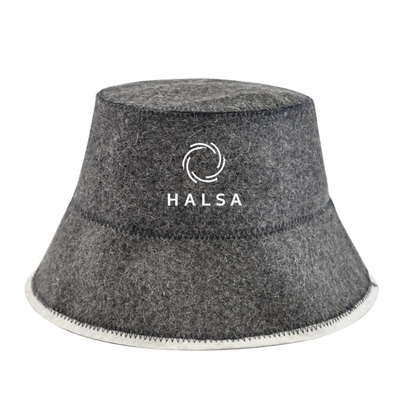 Gorro para sauna Halsa de lana aislante del calor, unisex
