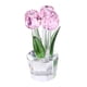 thumbnail image 3 of Figura De Rosa Para Mamá, Regalo De Rosa Para Novia, Centro De Mesa Para El Hogar, Flor De Vidrio Rosa, 3 of 5