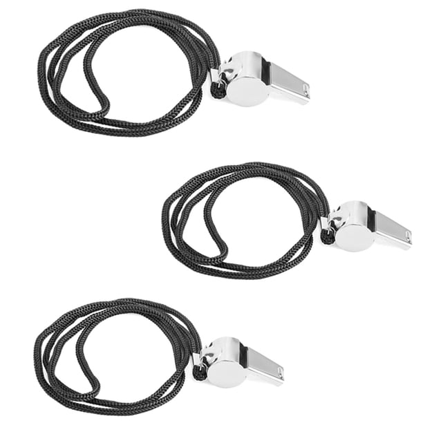 Silbatos deportivos con cordón, silbatos de sonido fuerte y nítido para entrenadores, árbitros y oficiales