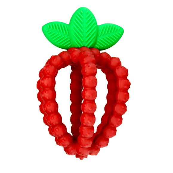 Juguete de dentición RAZBABY RazBerry Bites Silicone 3M+ - Rojo