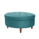 thumbnail image 1 of Pouf Paris Tela Velvet Turquesa, 1 of 1