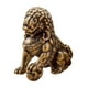 thumbnail image 3 of Estatua De León Chino De Latón, Figura De Mascota De Té, 1x1 Pulgadas, Para Colección De Mesa Auxiliar Derecha, 3 of 5