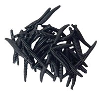 Ioensy - 100X Maggot Grub Regalo De Cumpleaños De Halloween Aterrador Y Repugnante Negro