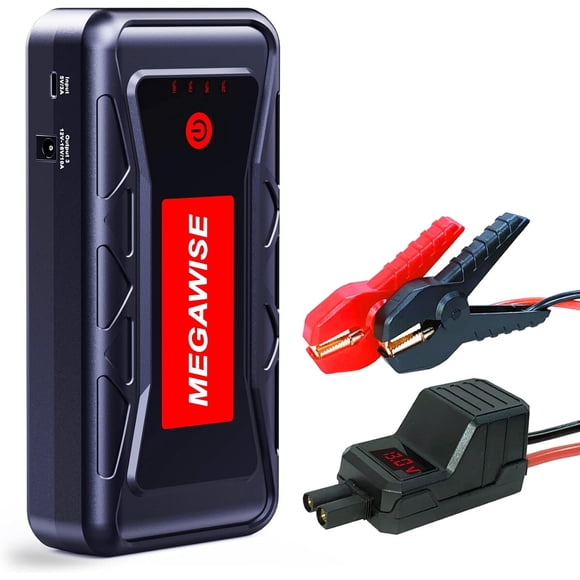 Arrancador Batería MEGAWISE 2500A 21800mAh 8L Gas 6.5L Diésel