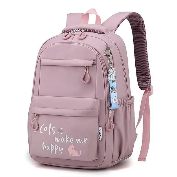 MNISO New Kawaii School Backpack for Girls Cute School Bags Waterproof Bookbag Teens College Student Large Travel Shoulder Bag