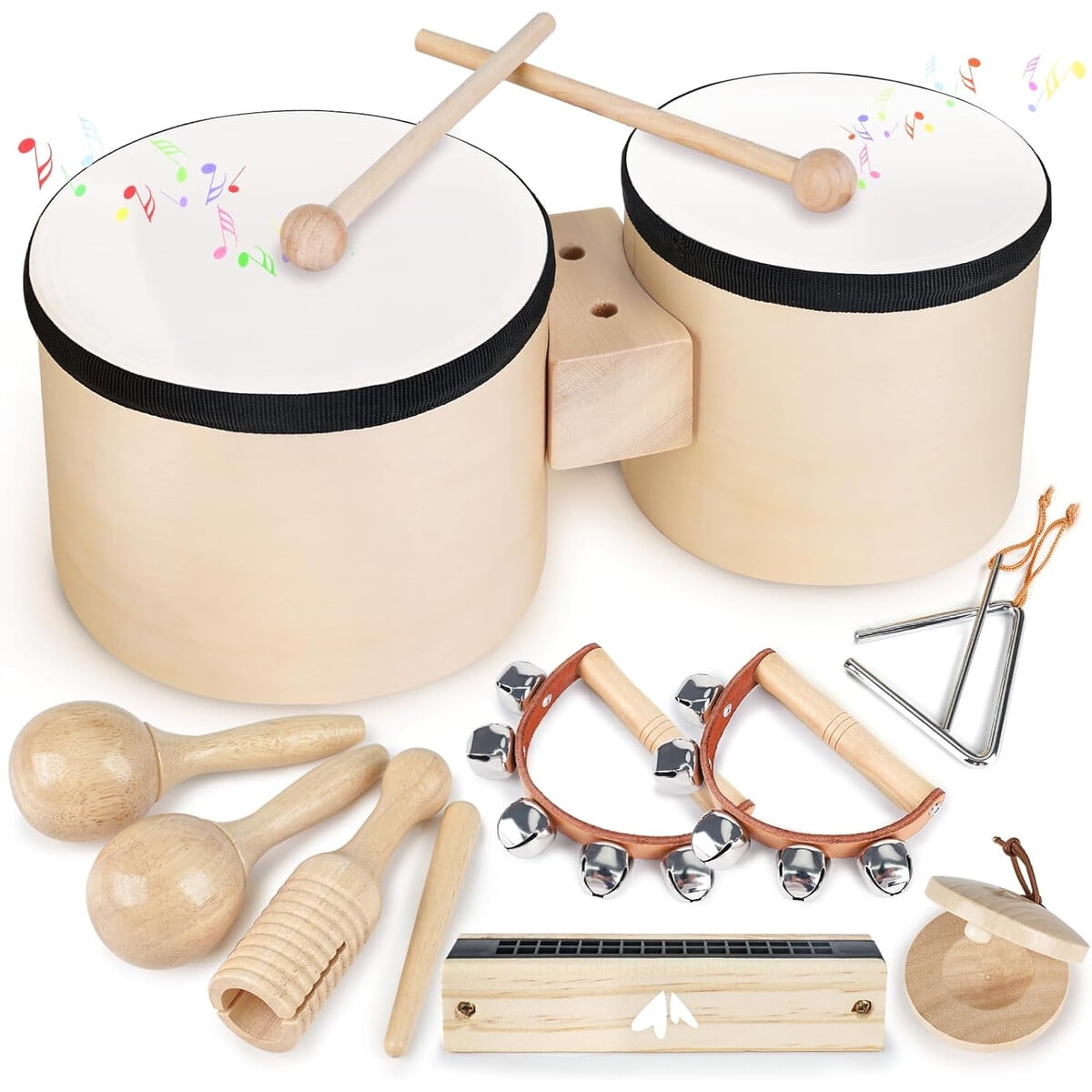 Set De Batería Infantil Vanplay 7 Instrumentos Montessori