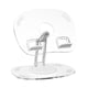 thumbnail image 5 of Soporte de escritorio para tableta, soporte para tableta, accesorios de escritorio, flexible, plegable, giratorio, soporte para tableta, soporte para teléfono compacto Blanco, 5 of 5