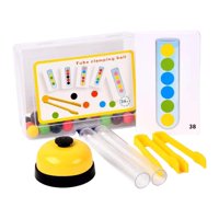 Bothyi - Juguete De Tubo De Ensayo, Juego De Cuentas Con Clip, Cognición De Colores A Juego Para Niños Pequeños