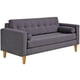 thumbnail image 2 of Sofa Retro 3C Felpa 04 Gris, 2 of 6