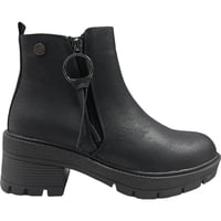 Botin Mujer Negro Plataforma New York Detogni