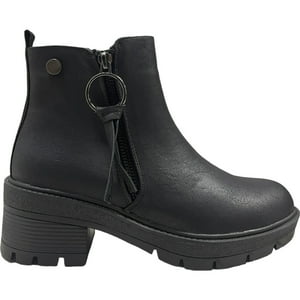 Botin Mujer Negro Plataforma New York Detogni