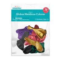 Set 12 Globos Metalizados, Color Surtido, 1 Un  Way To Celebrate