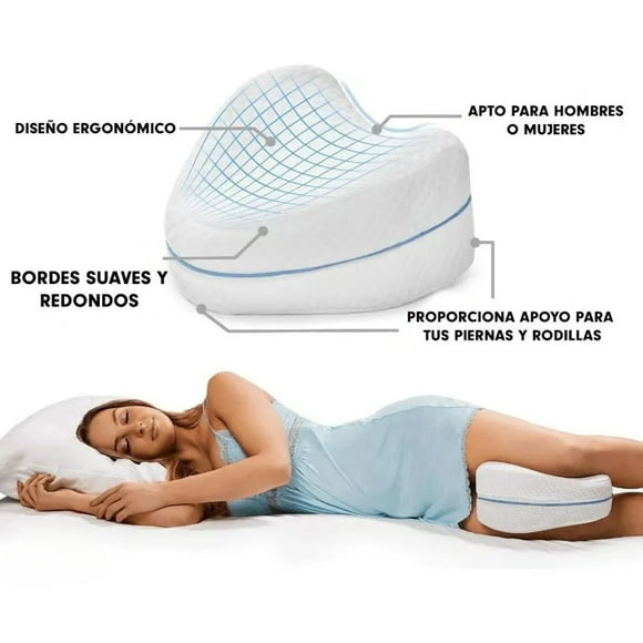 Almohada Ortopédica y Ergonómica para Piernas Cadera y Espalda