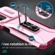 thumbnail image 3 of Funda Armada para Motorola Moto G Play 5G 2024 con Tapa Deslizante y Soporte Magnético Giratorio Rosa, 3 of 5