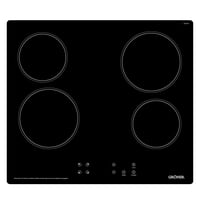 Groner - Encimera Vitrocerámica Touch Black 4Q