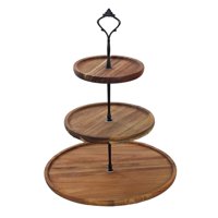 Bothyi - Soporte Para Magdalenas, Bandeja Multifunción Para Servir Dulces, Bandeja De Postre Portátil Duradera, 3 Niveles