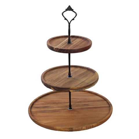 Bothyi - Soporte Para Magdalenas, Bandeja Multifunción Para Servir Dulces, Bandeja De Postre Portátil Duradera, 3 Niveles