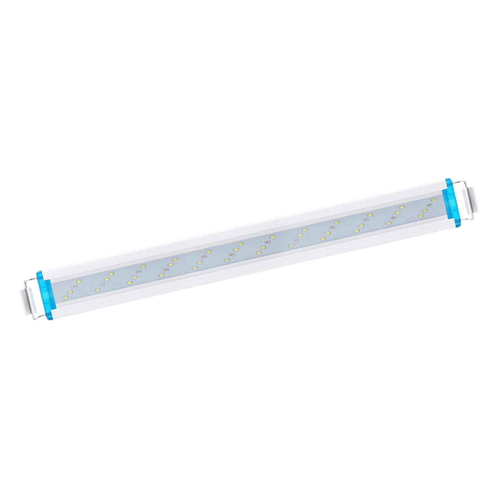 Ioensy - Luz Led Para Acuario Super Slim Fish Tank Plant Grow Lighting White Blue Led 24w 48leds