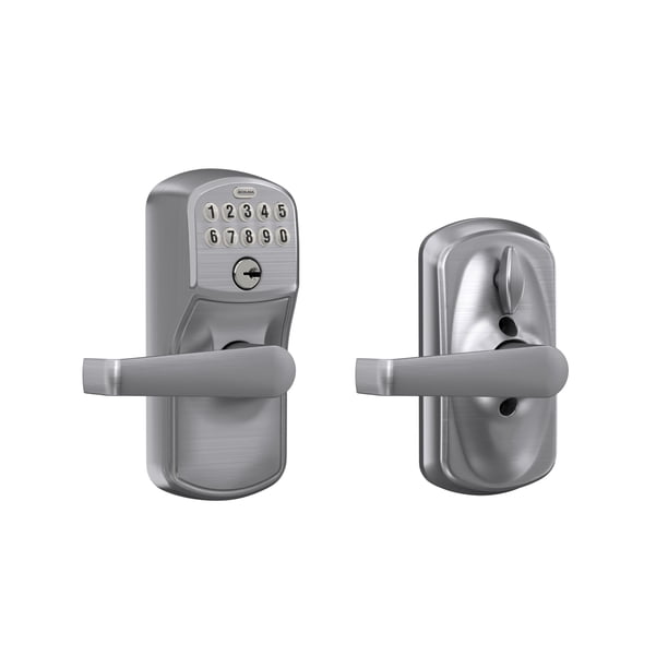Cerradura electrónica con teclado SCHLAGE FE595CS V PLY 626 ELA en cromo cepillado