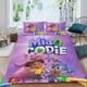 thumbnail image 2 of Mia y Codie Conjunto de sábanas temático, trío de piezas, cómodo y amigable con la piel, diseño único, regalo de decoración para el hogar para familiares, amigos y fans, 90 cm * 190 cm, 2 of 6