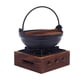 thumbnail image 3 of Olla Colgante De Hierro Fundido Con Tapa De Madera Olla De Estofado Japonés Sukiyaki Olla De Campamento Base De 18 Cm 16x6 Cm, 3 of 3