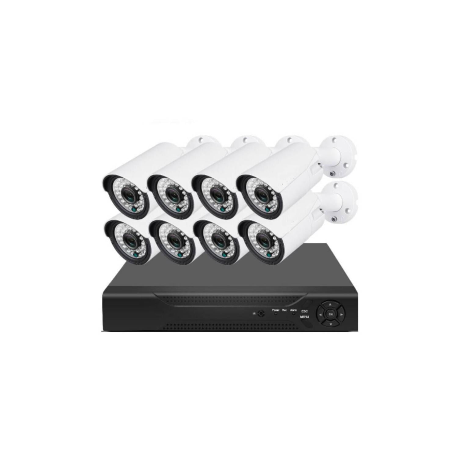 Totalupgrate - Kit De Seguridad 8 Camaras Dvr Fhd 8 Canales Circuito Cerrado