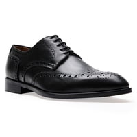 Zapato Hombre Formal Suela Cuero Magno Senato-0-03 Cardinale Negro 40
