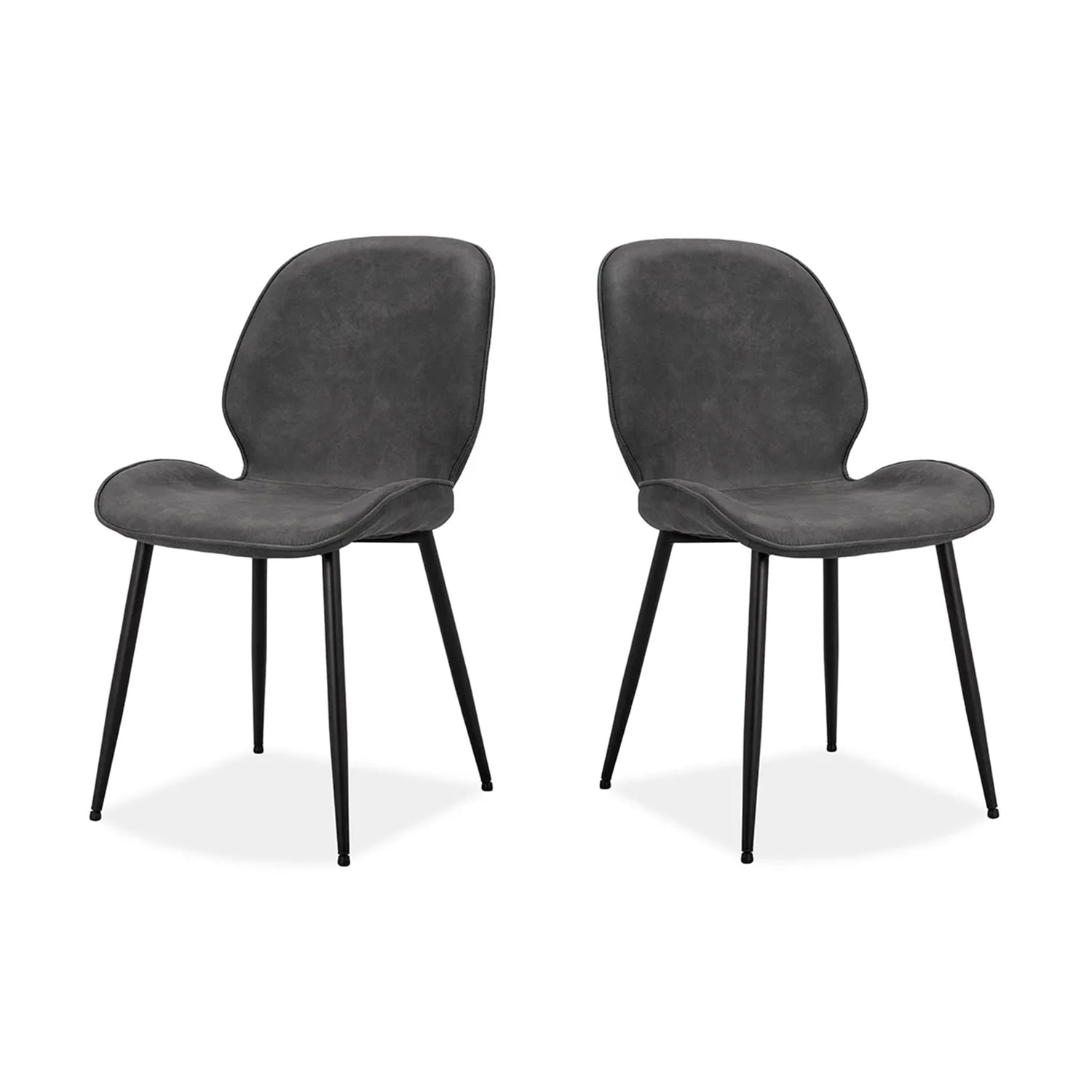 Mirkela - Silla Lotta Gris Set De 2 Unidades